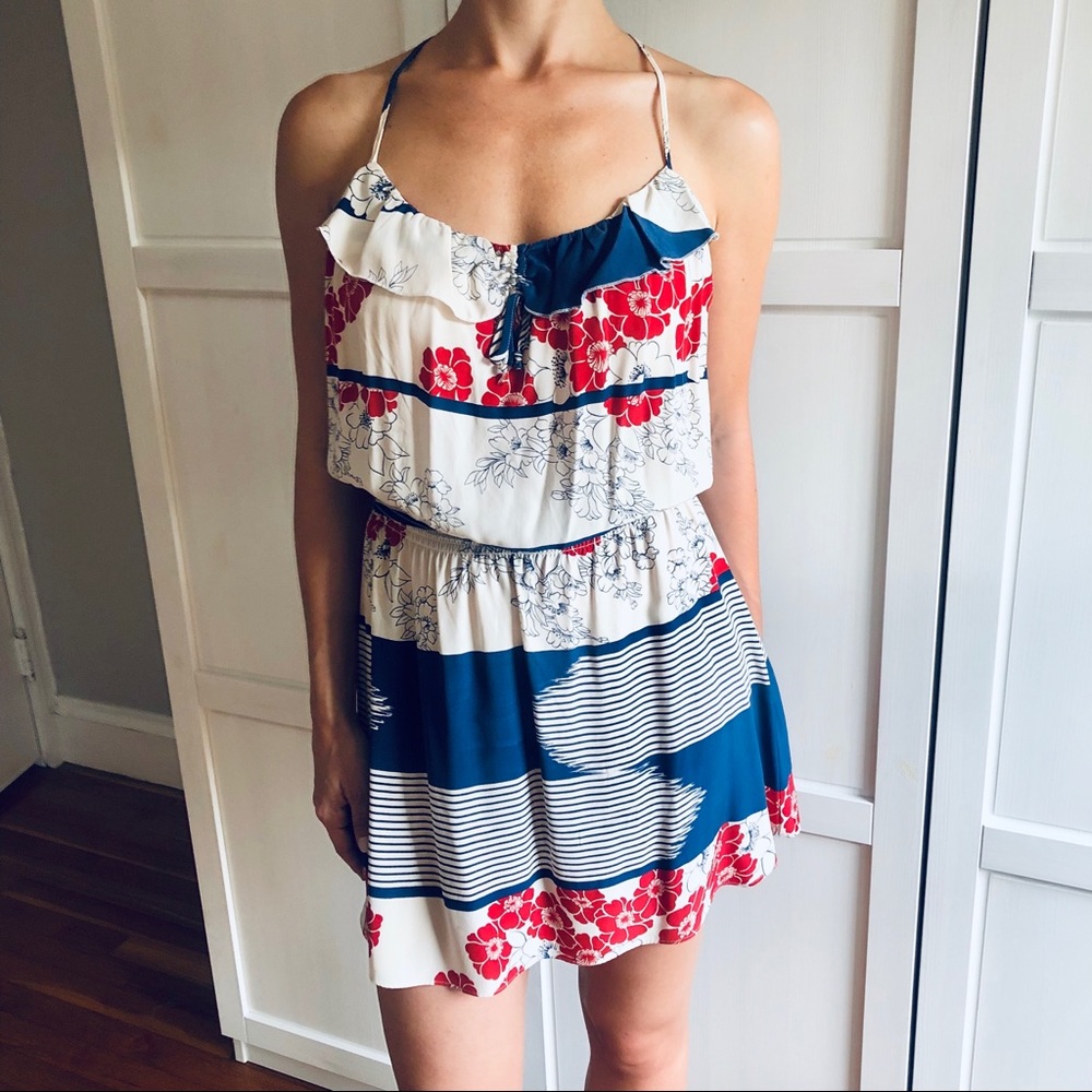 Mini racer-back dress